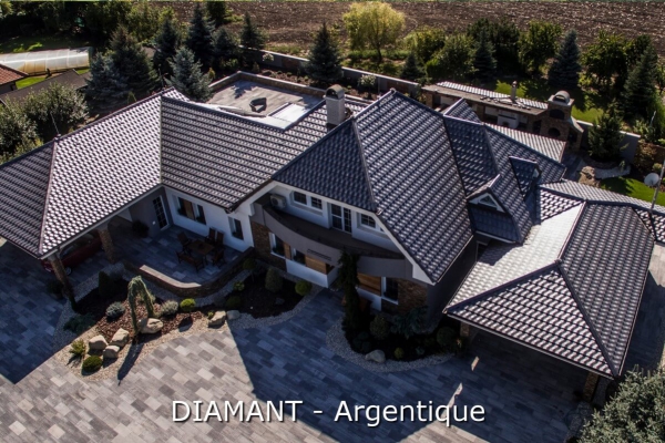 Dachówka ceramiczna Diamant - Argentique | Edilians-Zamarat