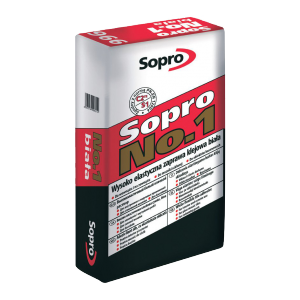 Sopro - No.1 (996) Wysokoelastyczna zaprawa klejowa biała (S1)
